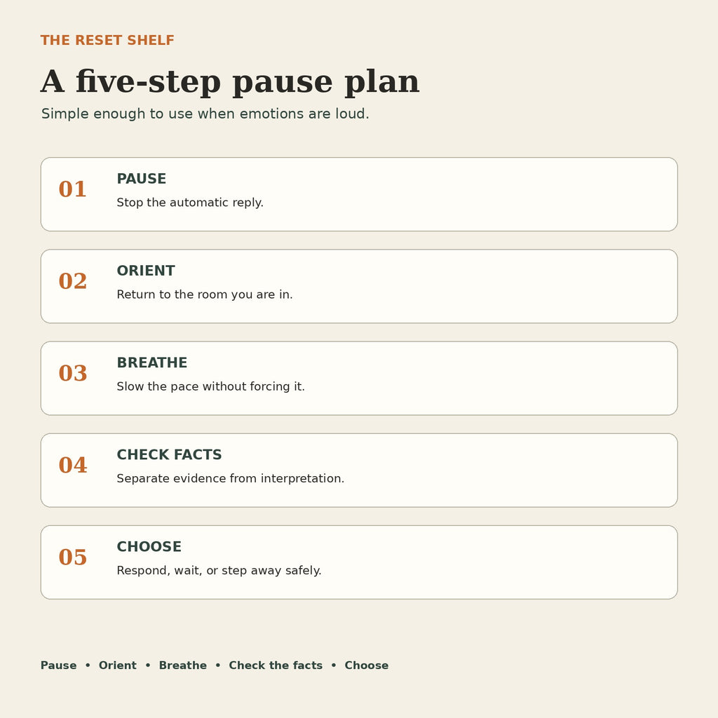 The RSD Reset: Pause Before the Story Takes Over