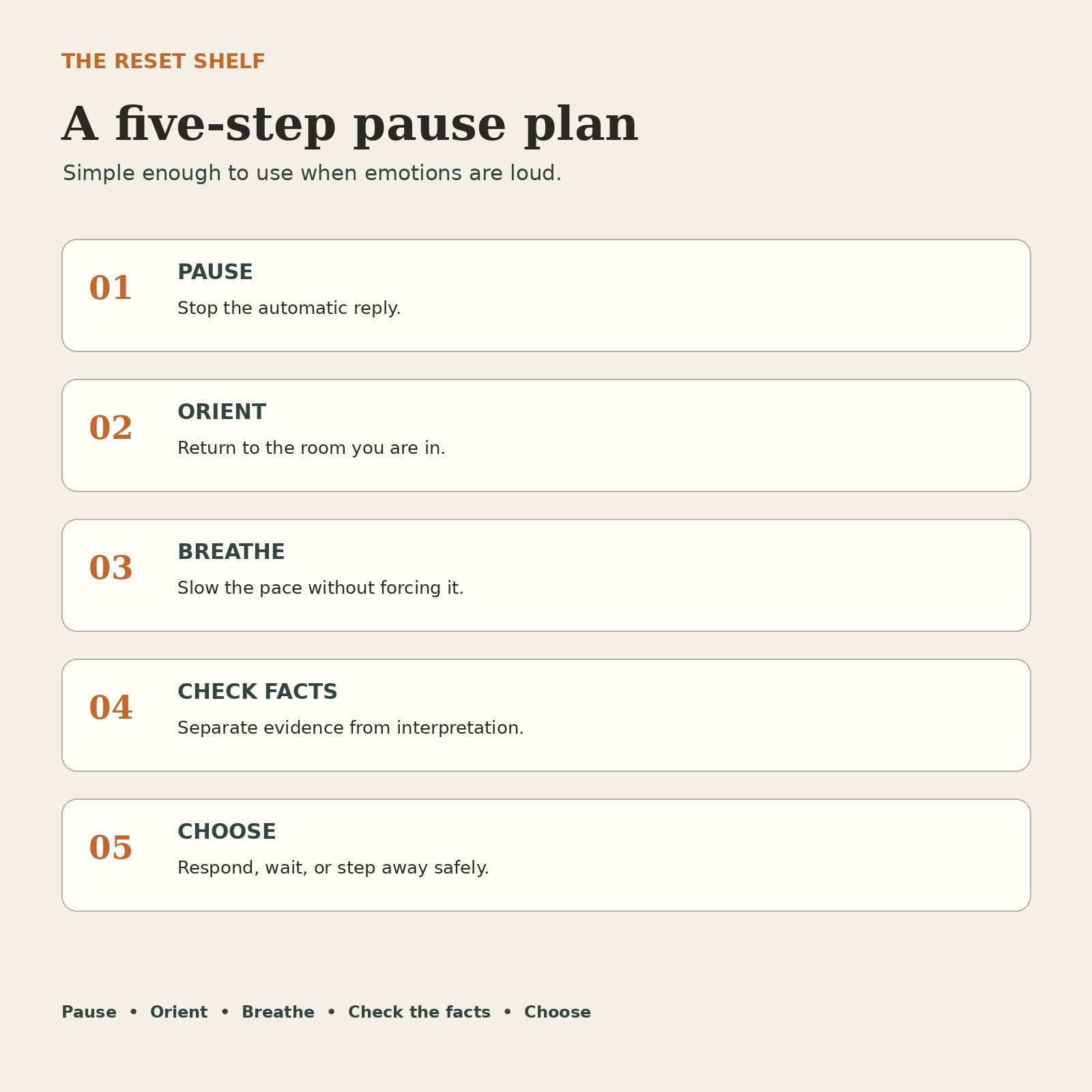 The RSD Reset: Pause Before the Story Takes Over